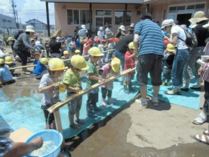 画像：流しそうめん楽しかったです