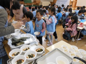 画像：おいしい！お替りしてたくさん食べました